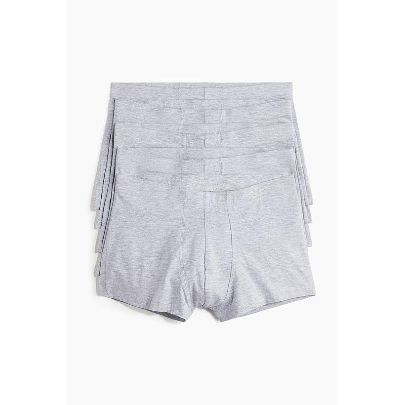 

HM Мужское нижнее белье 5 шт. 2025 Лето Новое Повседневное Хлопок Стрейч Удобные Боксеры 1129809 Mixed Gray 165/95(S)