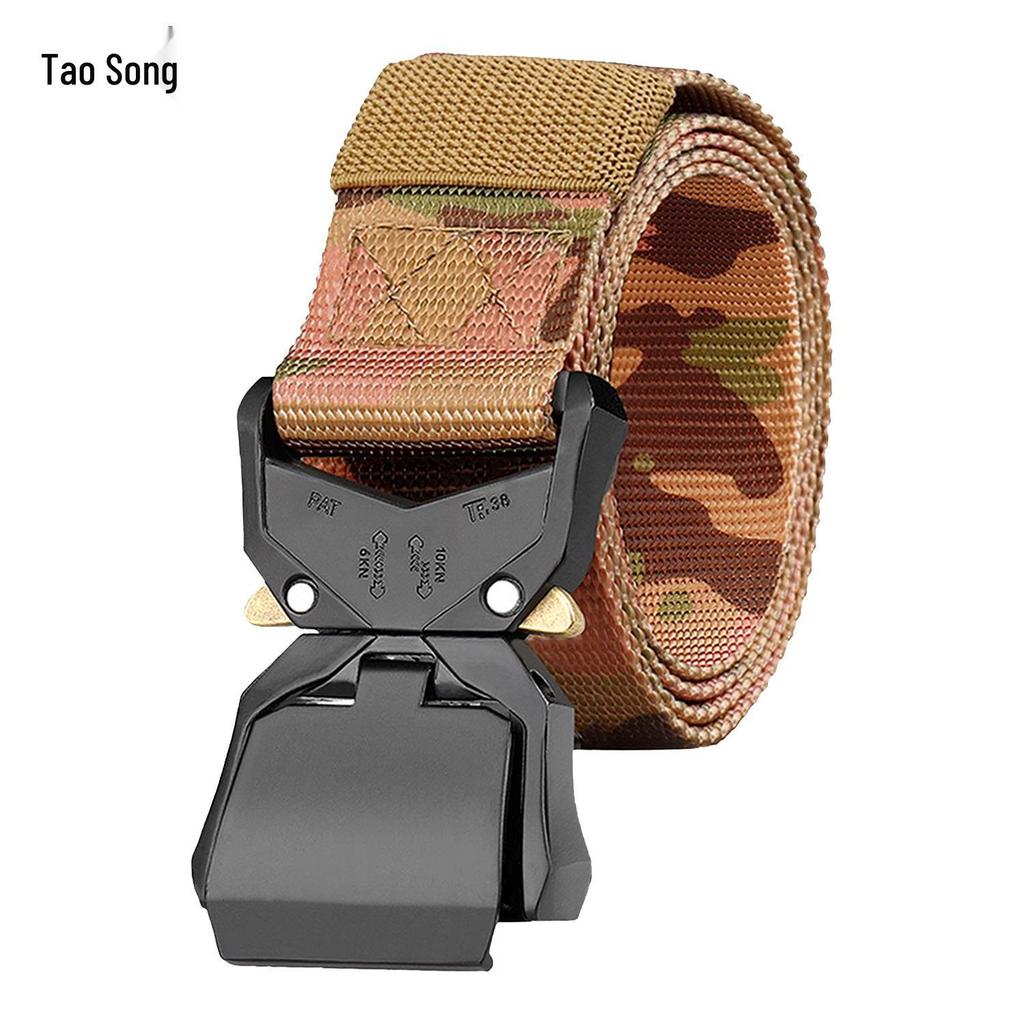 Men’s Tactical Quick-Release Nylon Belt with Cobra Alloy Buckle
