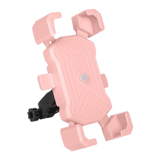 Fietstelefoonhouder Schokbestendige bevestigingsclip met antislip vier klauwen Klemarm Elektrische fiets Mobiele telefoonhouder Navigatiesteunbeugel