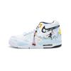 Flight Legacy Slip Resistant Abrasion Resistant Slip Resistant Abrasion Resistant Mid Top Vintage Basketball Shoes BQ4212-102(Team301-)