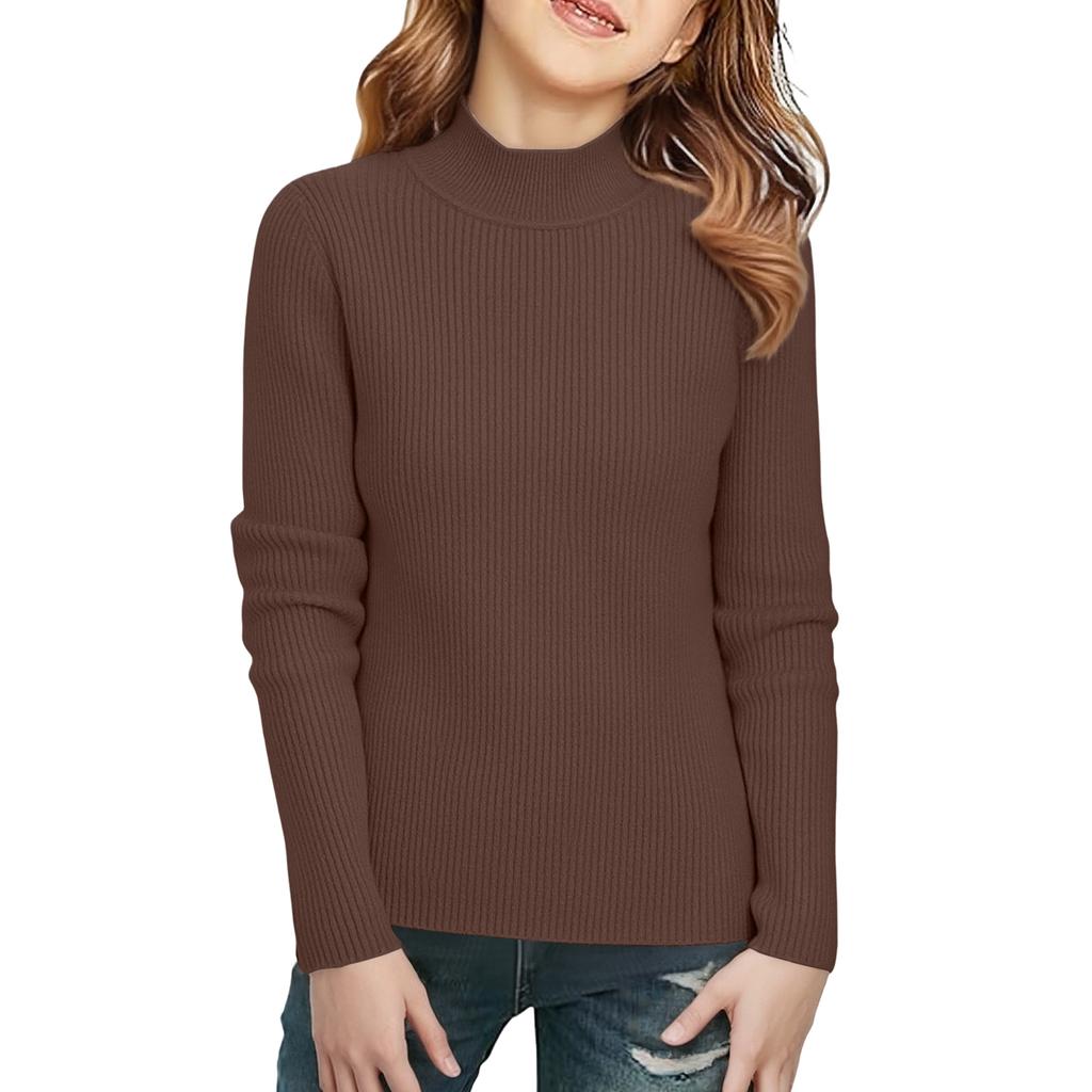 Children's Fashionable Casual Half-high Collar Bottoming Shirt Long-sleeved Top