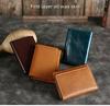 "RFID Leather Card Holder: Genuine Retro Cowhide, Multi-Card Slots for Men & Women"