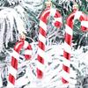 4pcs Colorful Lollipop Cane Pendant Candy Cane Hanging Decor  Merry Christmas Decoration