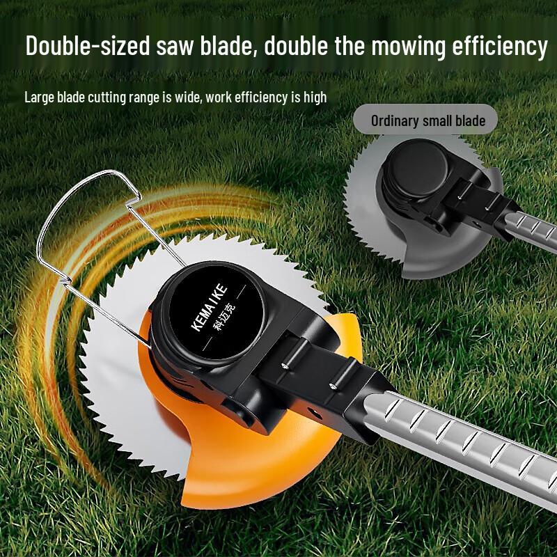 KEMAIC Cordless Handheld Electric Grass Trimmer with 2 Batteries CN plug (adapter included)
