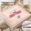 Cute Cartoon Mahjong Table Mat - 2026 Sound-Dampening Style for Guandan Competitions