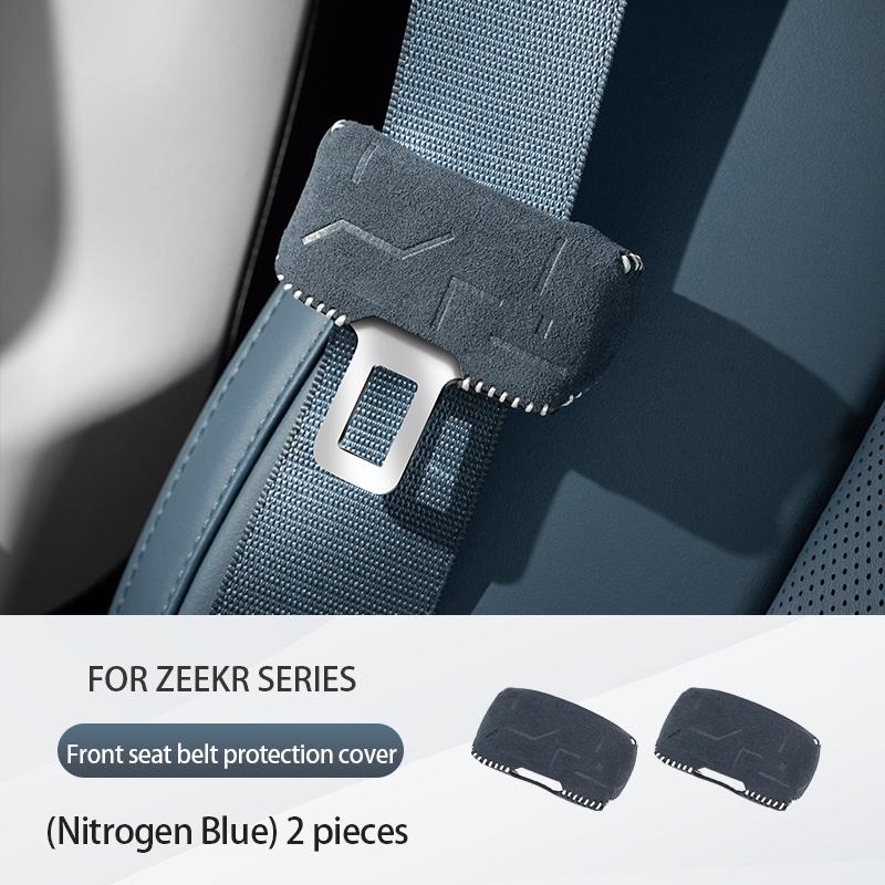 2pcs Car Seatbelt Buckle Cover For ZEEKR 001 007 X 2025 2025 2025 Suede Seat Belt Buckle Protective Cover Interior Accessories