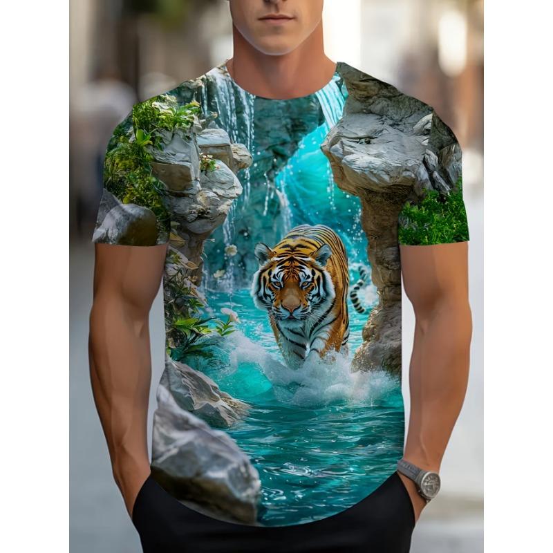 Men's Black T-shirt, Fashionable and Comfortable Casual T-shirt