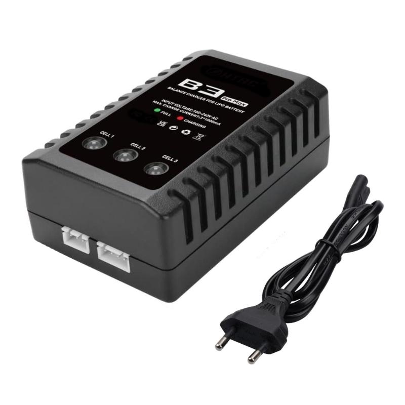 

2S 3S Lithium Battery Charger With Balanced Port For 7.4V 11.10V Lithium Batteries Fast Charging Black 1