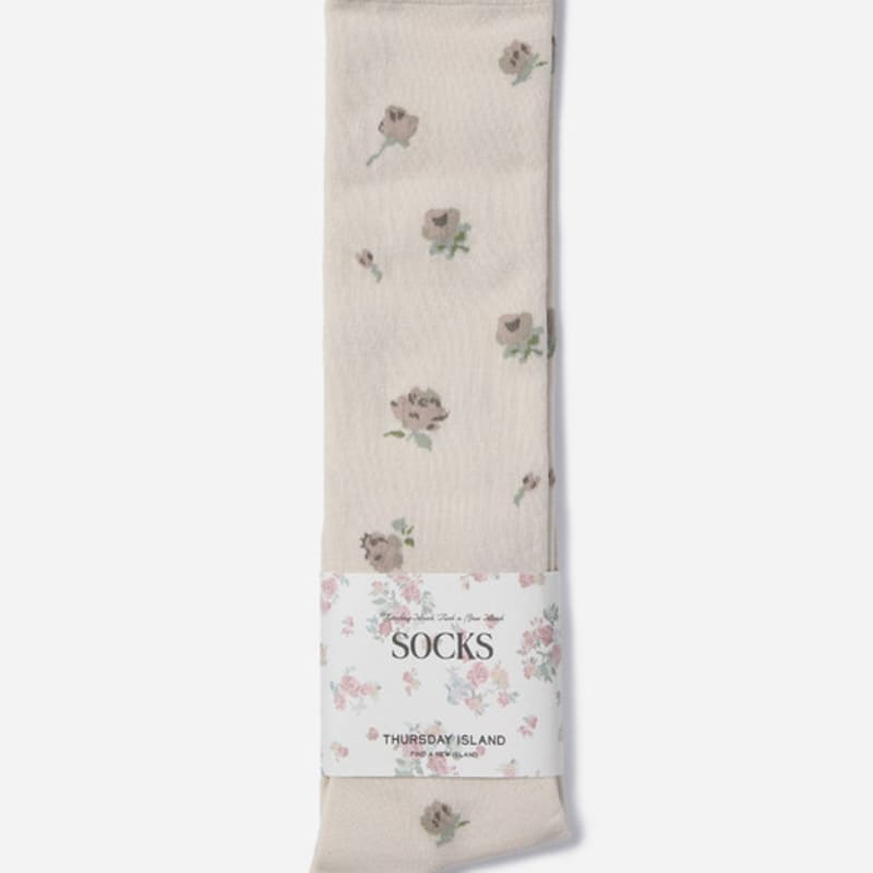 Thursday Island [KiiiKiii] Modern Rose Knee Socks_T256MSC141W