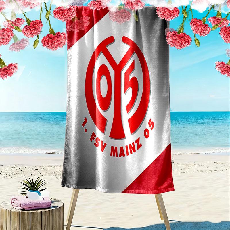 Mainz Heroes Print Beach Towel, Large Soft Quick Dry Towel for Beach Camping Swimming