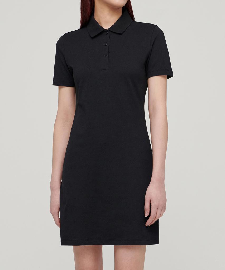 MUSINSA STANDARD WOMAN [Cooltandard] Women'S Pique Polo Dress [Black]