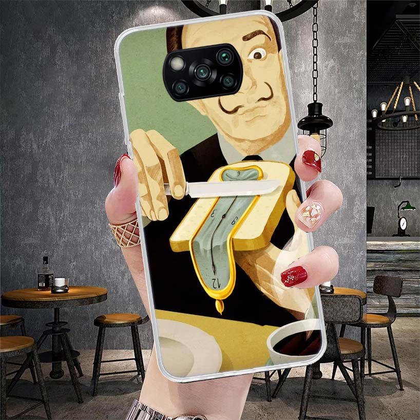 Salvador Dali Art Soft Phone Case For Xiaomi Redmi 15C 15 13C 13 Poco X5 X6 X7 F7 Ultra M7 12C 12 10 10C 9C 9A 9T 9 Fundas Poco