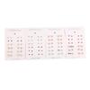 Elegant Colored Rhinestone Stud Earrings Set - 12 Pairs