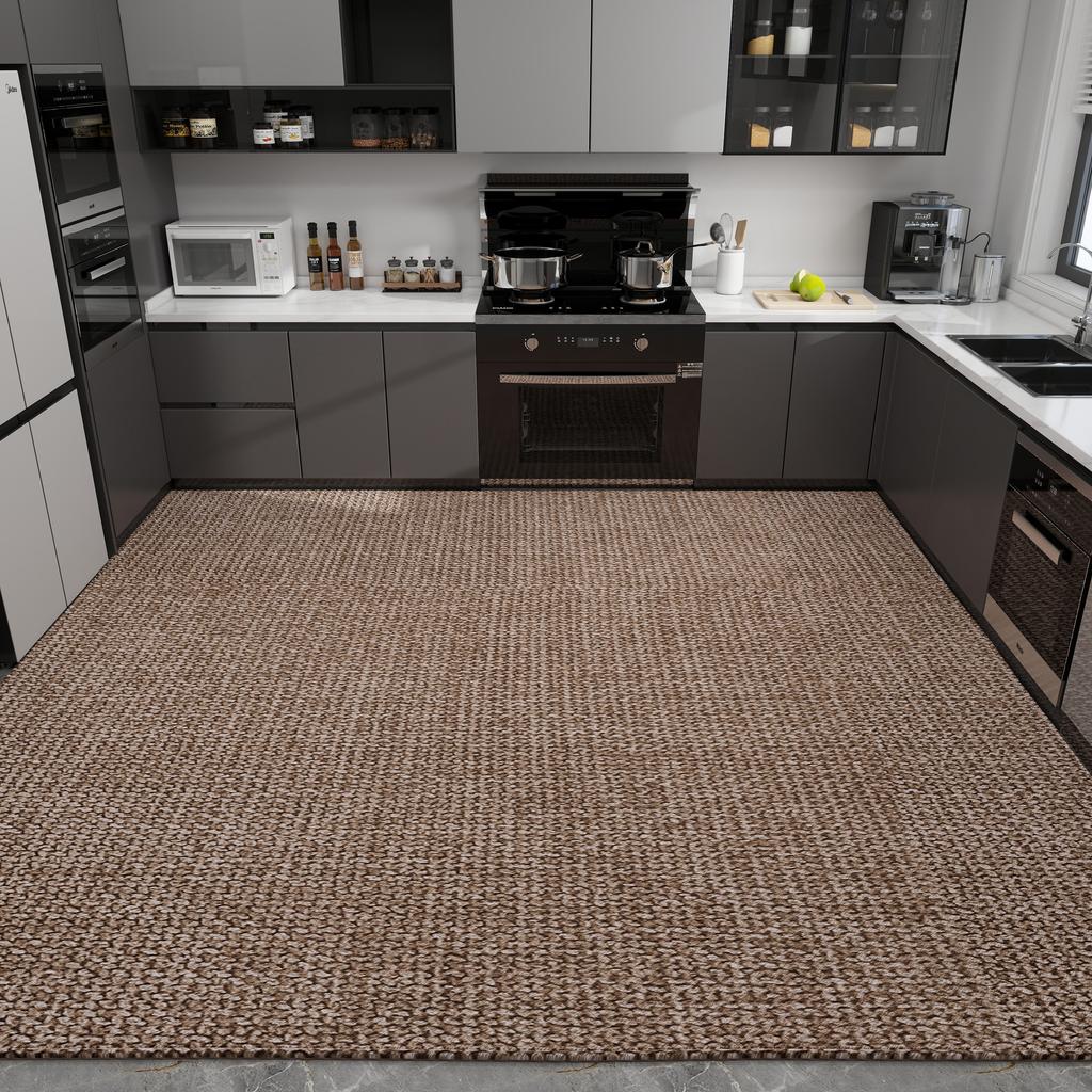 Kitchen Floor Mat Simple and Dirt-resistant Carpet Home Decoration Anti-slip Foot Mats Wear-resistant Large Size Mats