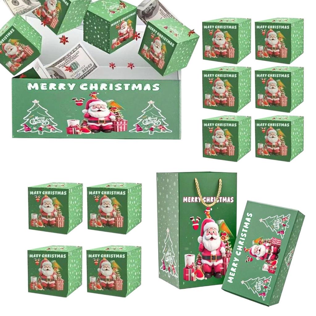 Christmas Boxes Christmas surprise gift box surprise money gift box Christmas Money Box Festive Container Holder for Festival