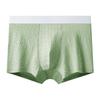 Men's 100% Cotton 3D Jacquard Boxer Briefs with Antibacterial Crotch in Large Size (2026 Model)