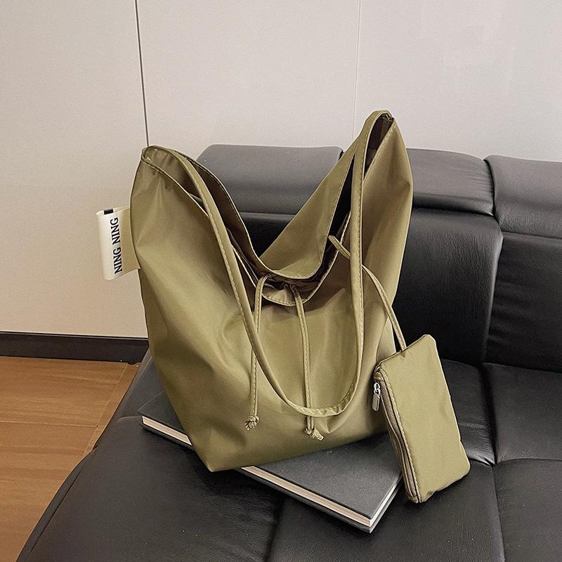 Bag Korean Lazy Wind Underarm Bag 2025 New Simple Nylon Bucket Bag Versatile Shoulder Bag