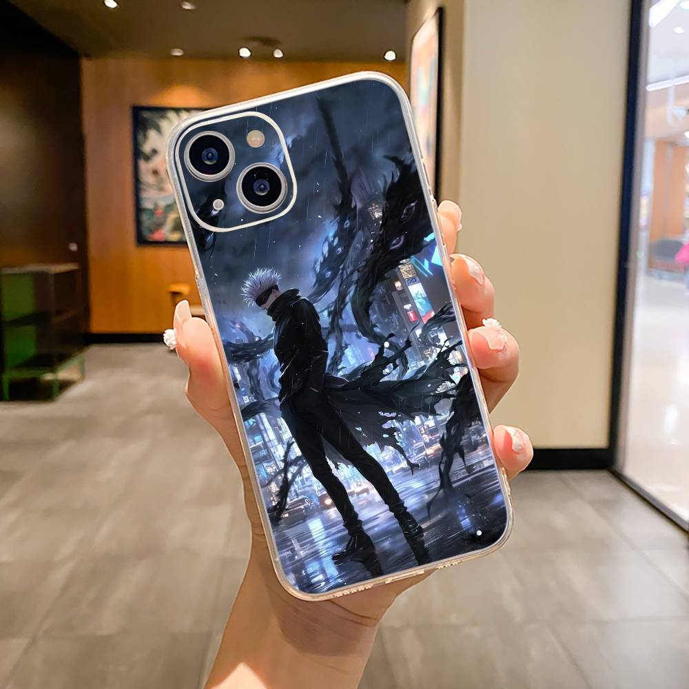 Popular Anime Characters S-satoru- Gojo Phone Case For iPhone17,16,15,14,13,12,11 ,Pro Max,16/15/14 Plus Transparent Cover