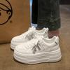 Little white shoes women's spring new inner height increase thick-soled versatile sports and leisure small leather board shoes tide