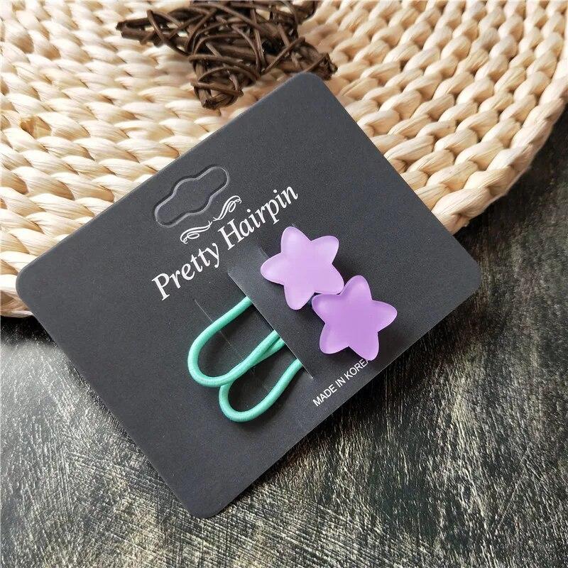 2pcs Elastic Hair Bands for Baby Girls Candy Color Hair Ring Hair Rope Children Headwear Kids Toddler Accessories