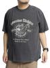 GENUINE DICKIES Men's Short Sleeve T-Shirt, Powder Bleached Print, Crew Neck, Size 2L, Black (50)