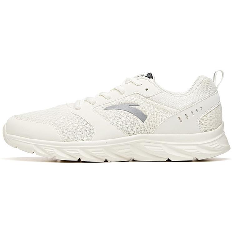 

Anta Comfortable Cushioning Breathable Lightweight Low top Running Shoes Men s Ivory White 91915581-11 42