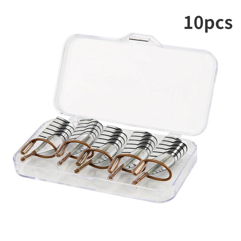 5pcs Reusable Nails Form Nail Art Aluminum Holder Extension Nail Tool Holder Acrylic Extension Equipment Nail Art Manicure Tools
