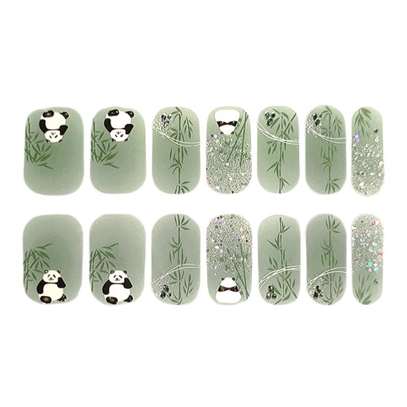 Three-dimensional National Style No-bake Gel Nail Varnish Film All Stick Japanese and Korean Style Spring and Summer Nail Film Paper Nail Film Paper