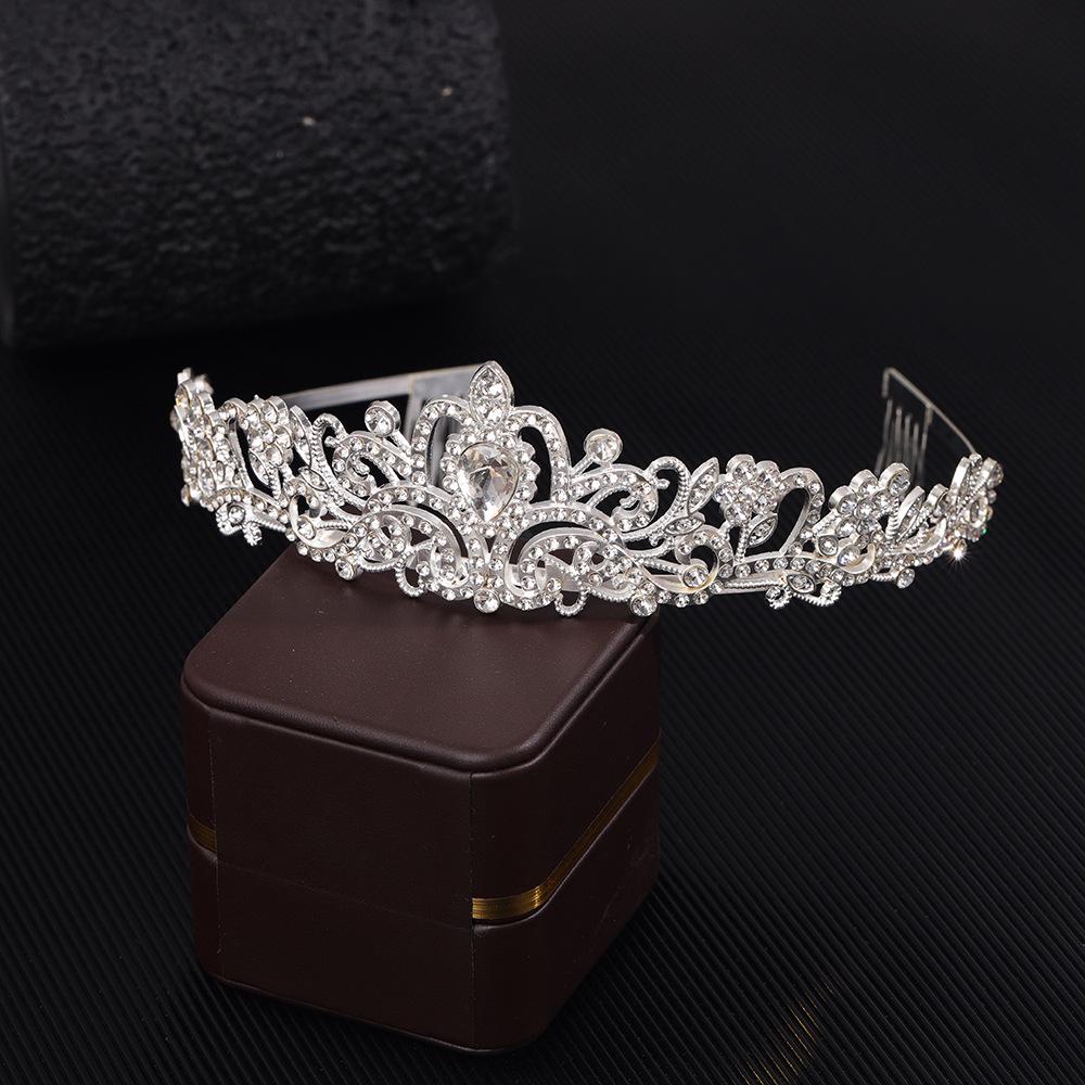 Rhinestone Bridal Tiara: Alloy Crown Headband for Weddings and Parties
