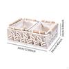 3x Macrame Storage Baskets Decorative Basket Bohemian Cosmetic Boxes Bins Boho Decor