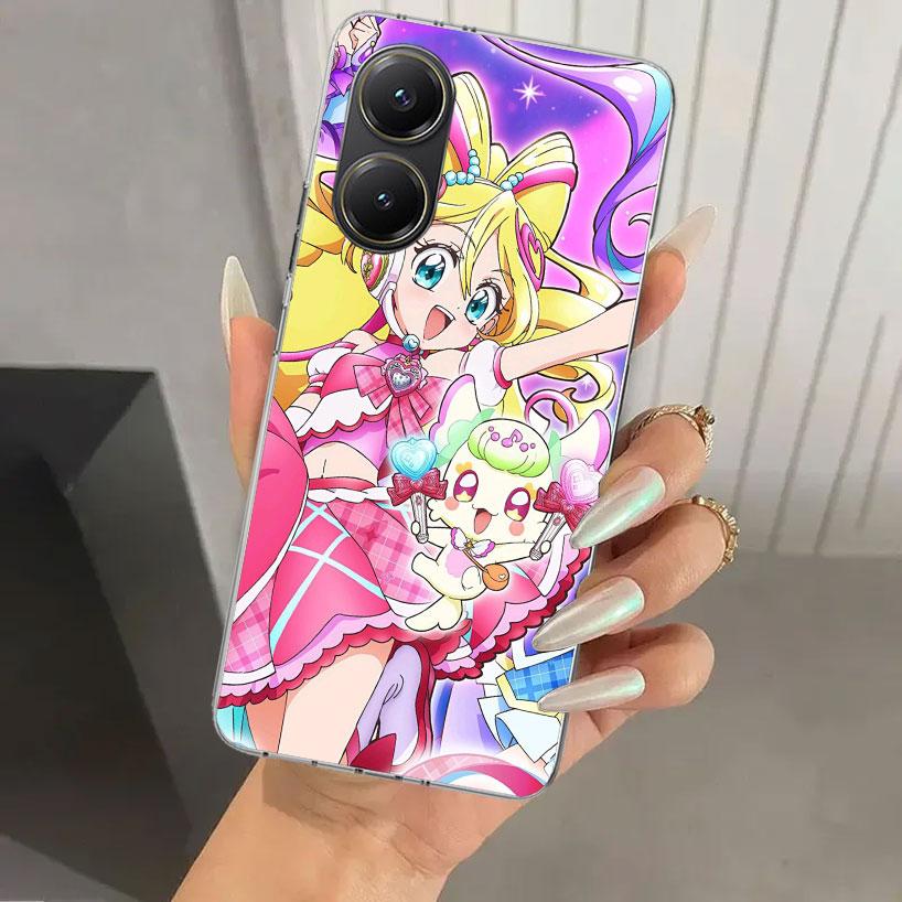 Pretty Cure Anime Phone Case for Xiaomi Poco X5 X6 X7 Pro F7 Ultra M7 Redmi 15 15C 13 13C 12 12C 10 10A 10C 9 9A 9C 9T Shell Poc