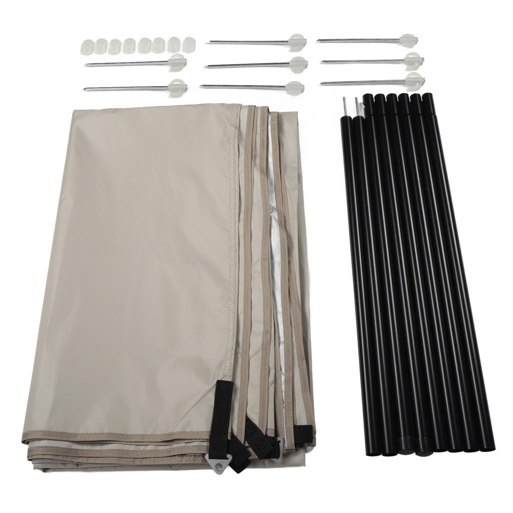 Sun Shade Sail Multipurpose Thickened Sunscreen Coating Rainproof Sunshade Canopy for Patio Garden O