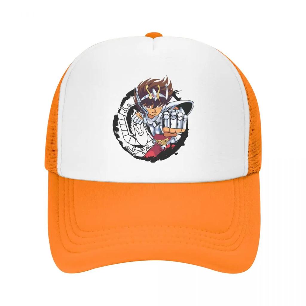 Custom Fashion Saint Seiya Pegasus Baseball Cap Unisex Adjustable Knights Of The Zodiac Trucker Hat Sports Snapback Trucker Cap