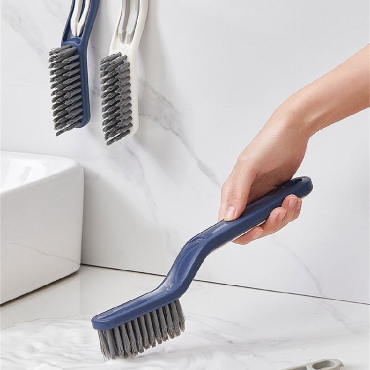 Multiuse Stiff Bristle Bathroom Brush With BuiltIn Hair Remover For Tight Space Corners Floor Efficient Cleaning 2Pcs