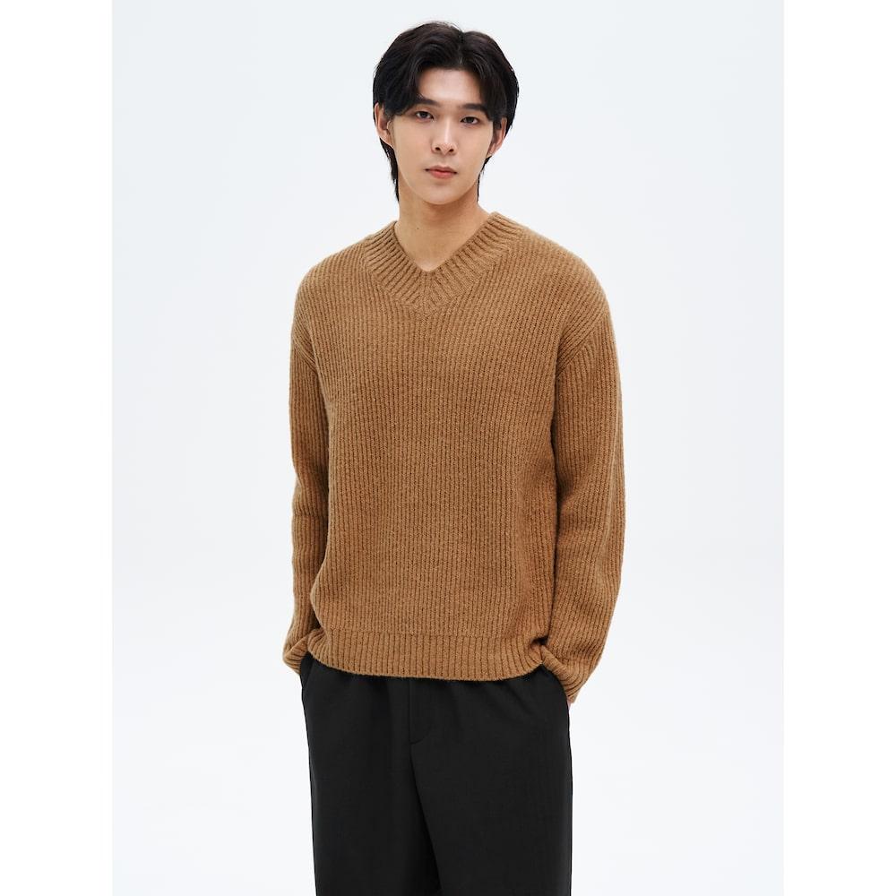 8Seconds Bold V-Neck Knit Mustard Mustard/M