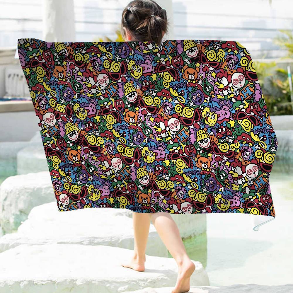 Japan Fashion Hysteric Mini Microfiber Beach Towel Absorbent Quick Dry Soft Yoga Swimming Resort Mountain Climbing Towel