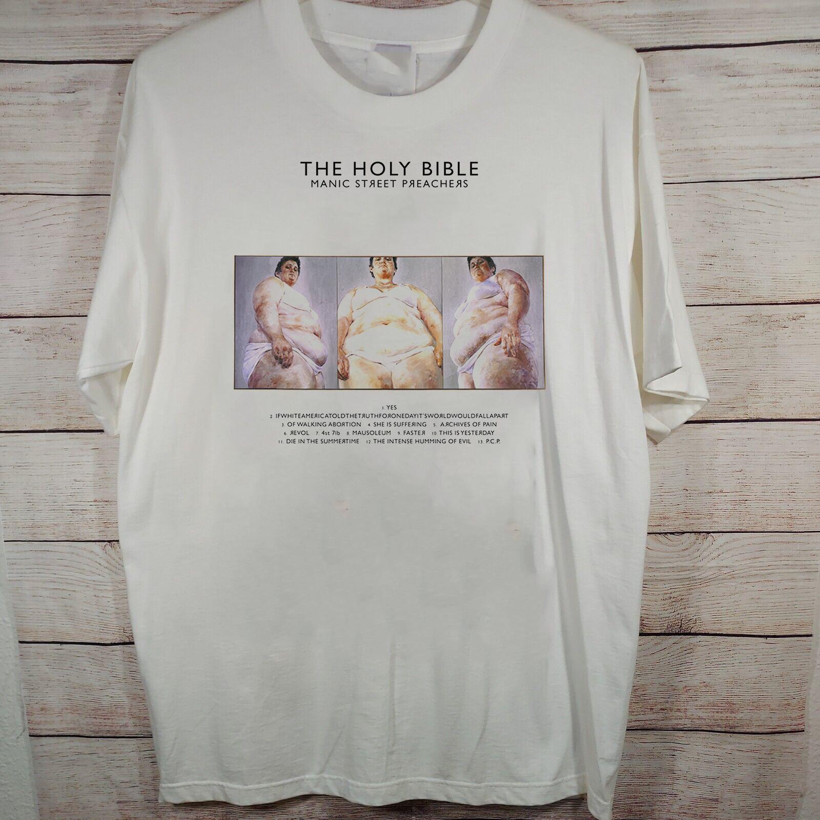 Manic Street Preachers band The Holy Bible T Shirt Full Size S-5XL S разноцветный