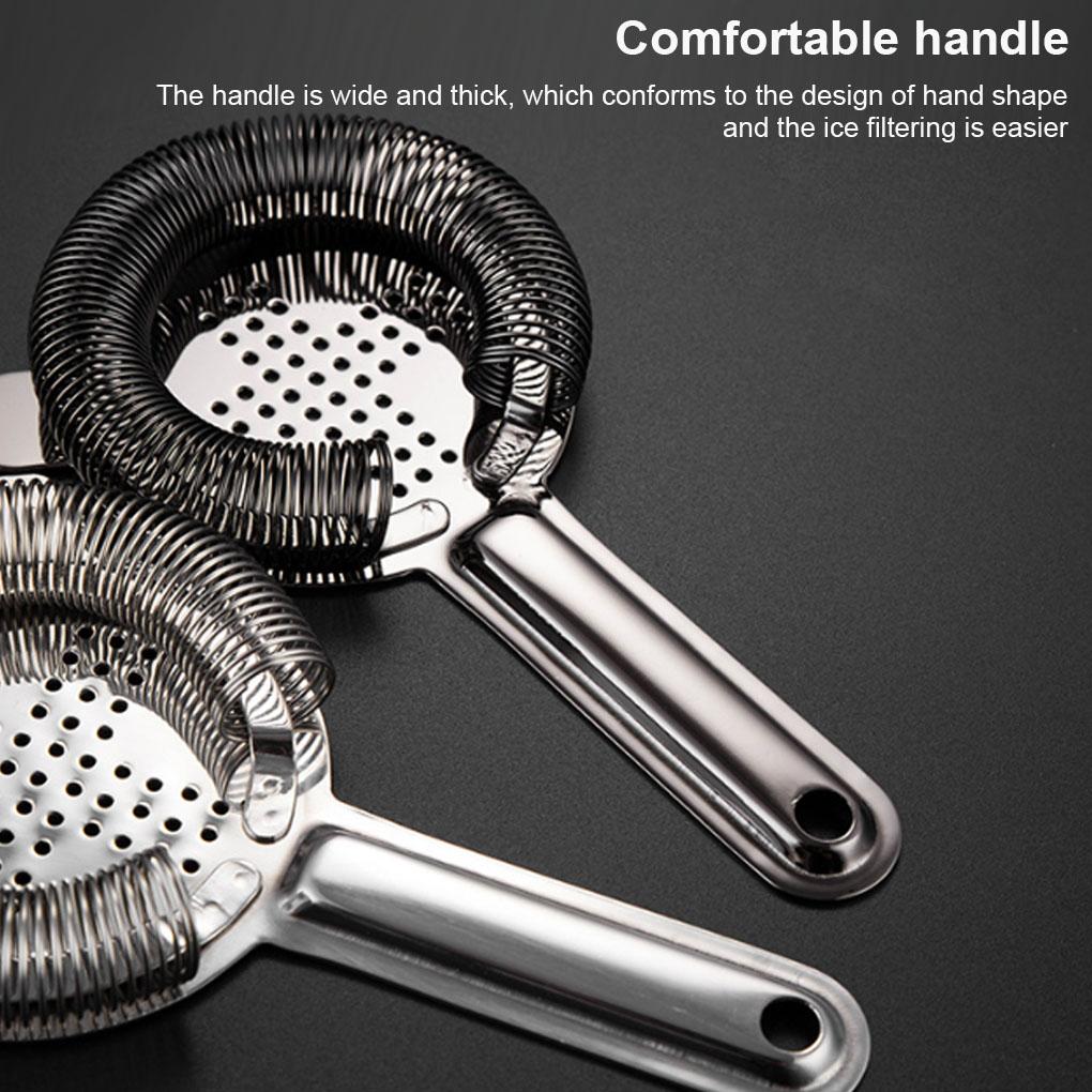 Cocktail Strainer Stainless Bar Ice Filter Professional Bartender Shaker Drinks Colander
