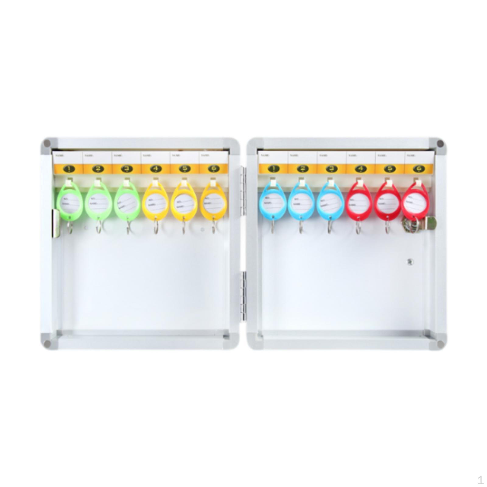 Box Key Cabinet Wall Mounted Storage Organizer 12 Position