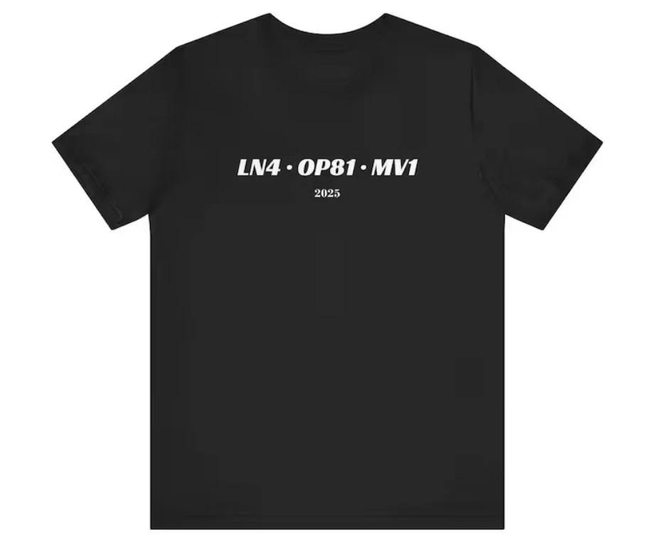 F1 Fight for the World Championship Minimalistic Racing Tee S