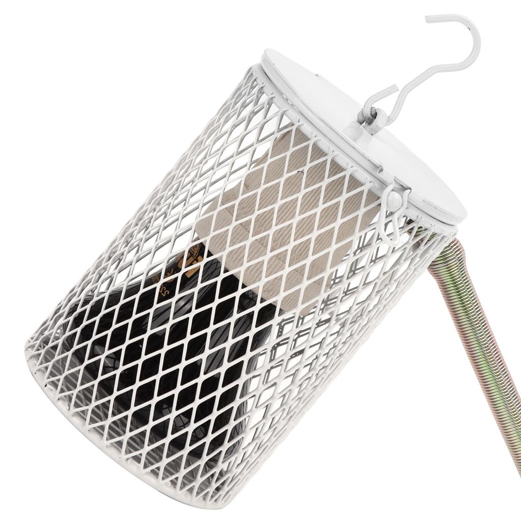 E27 Reptilien Verbrühschutz Lampenschirm und Heizbirnen Set Reptilien Wärmelampe mit Schutzgitter für Schildkröten