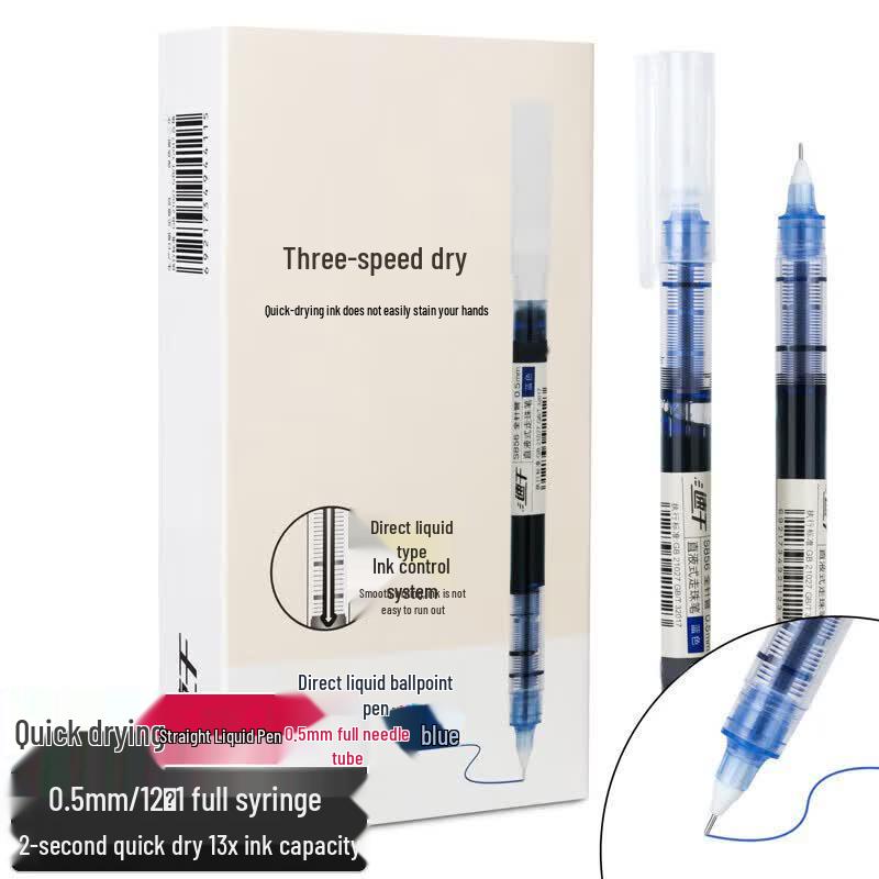 Xunhuo Quick-Dry Blue Gel Pen Office Set