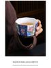 Enamel Master Cup: Exquisite High-End Octagonal Kung Fu Tea Set Souvenir