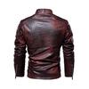 Men's Leather Jacket New Men's Pu Jacket Motorcycle Jacket Plus Velvet Leather Jacket for Men