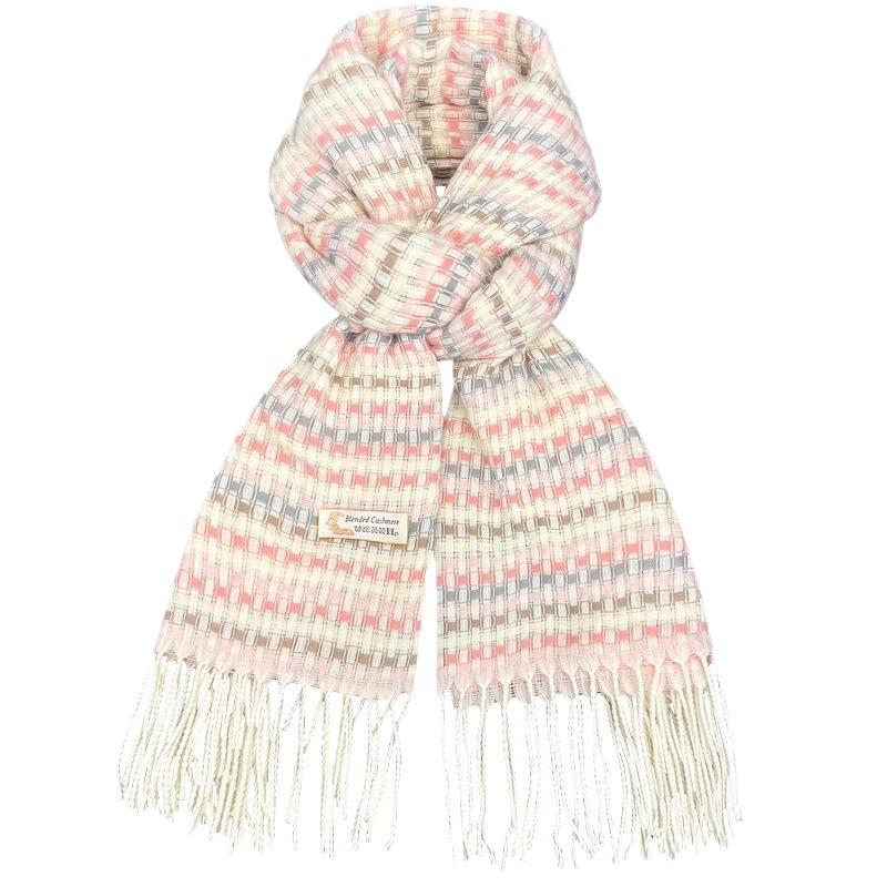 Japanese Soft Girl Autumn and Winter Small Fresh Literary Plaid Scarf Female Student Warm Versatile Couple Gift Korean Version Scarf