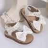 Girls' Bowknot Flat Sandals Soft-Sole Pearl Beach Shoes for Toddlers & Young Children Cute Elegant Girls Shoes Kids Shoes