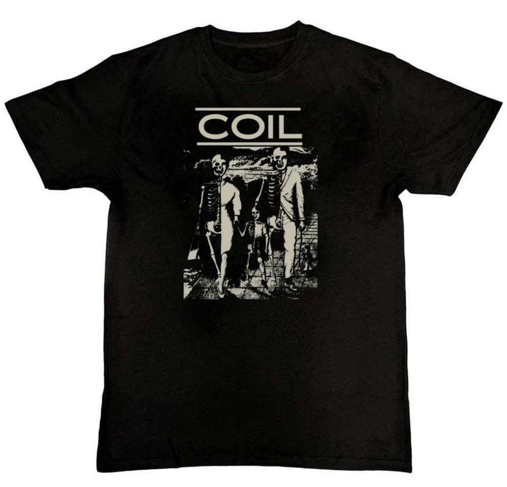 Vtg COIL Band Musikälskare Grafiskt Tryck Herr T-shirt