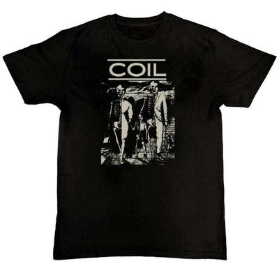Vtg COIL Band Music Lover Graphic Print Mens T-Shirt