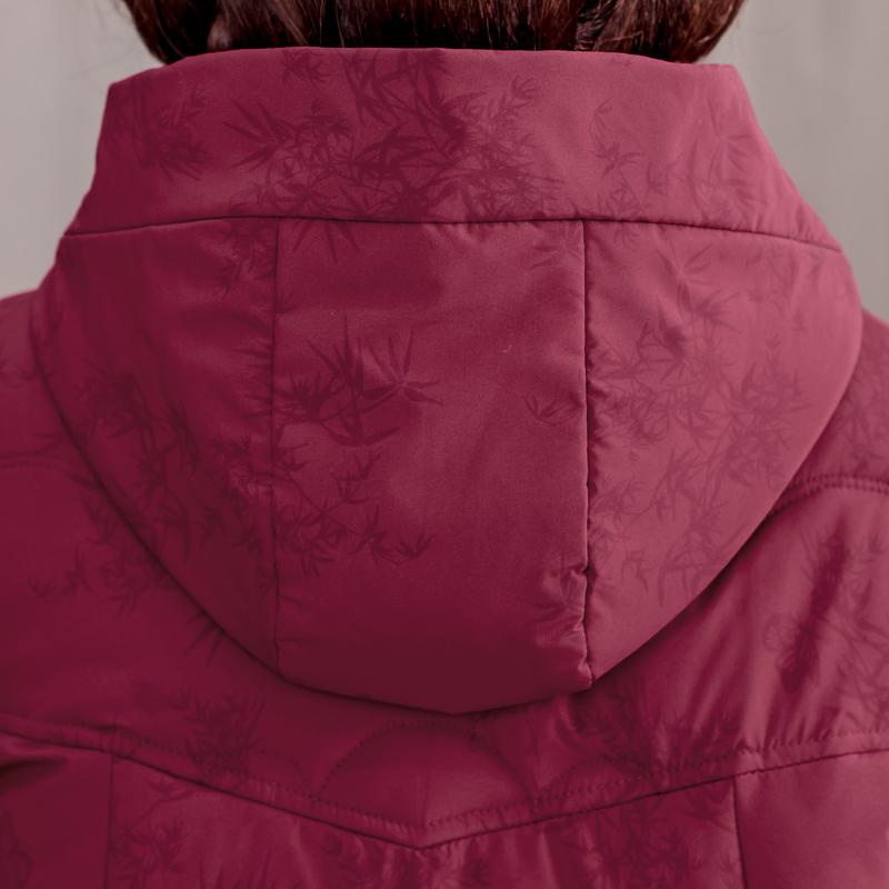 Plus Size XL-5XL Middle Age Women's Winter Jackets Hooded Elegant Loose Thick Warm Parkas Female Coats