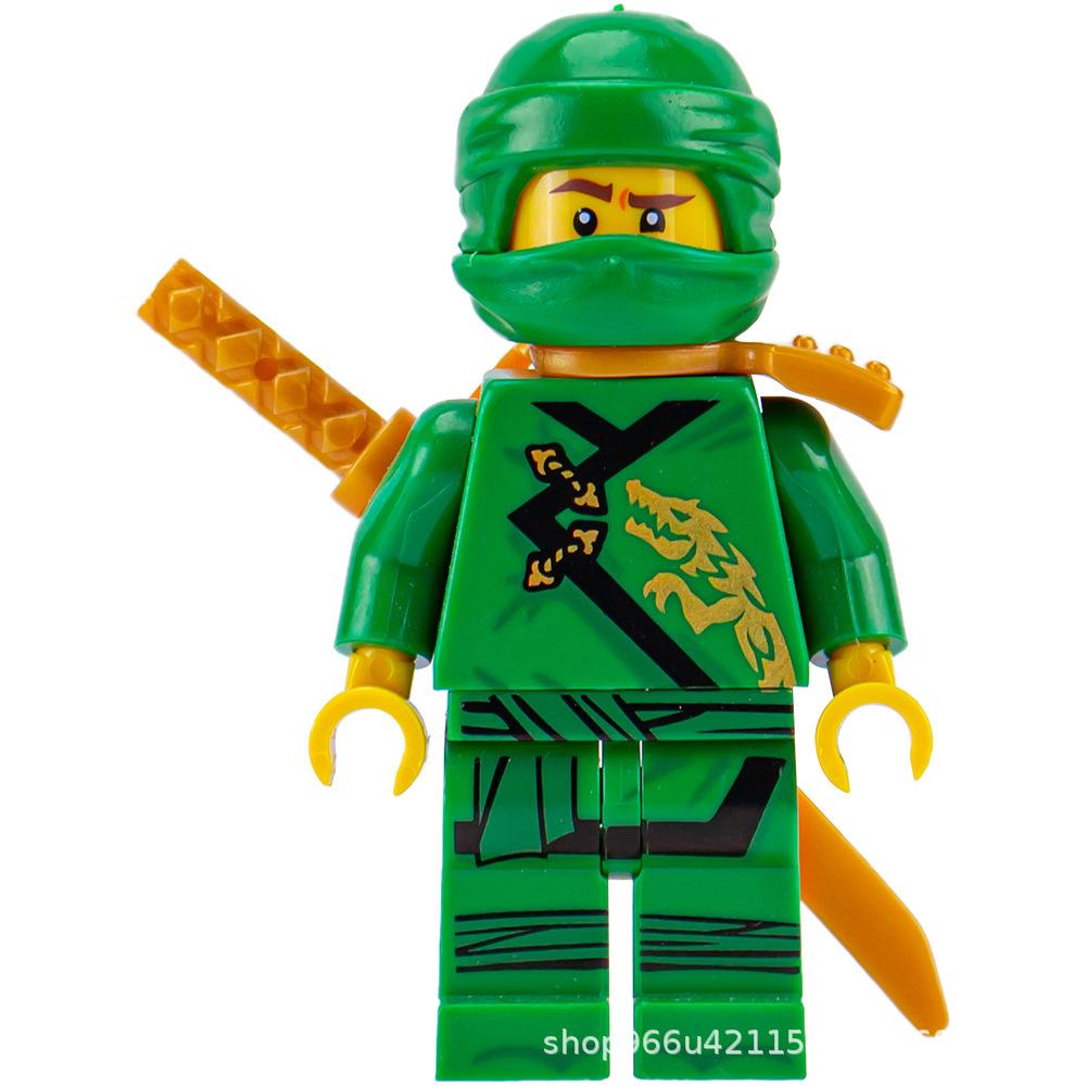 Ninja Warrior Superhero Doll With Weapon Single Building Block Assembly Toy